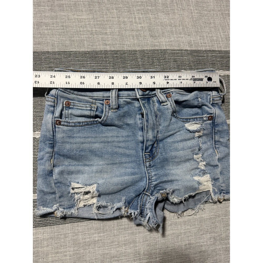 American Eagle Outfitters Super Stretch‎ High Rise Denim Cutoff Shorts Womens